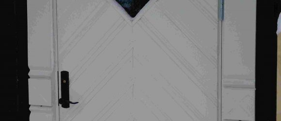 Outside doors frame